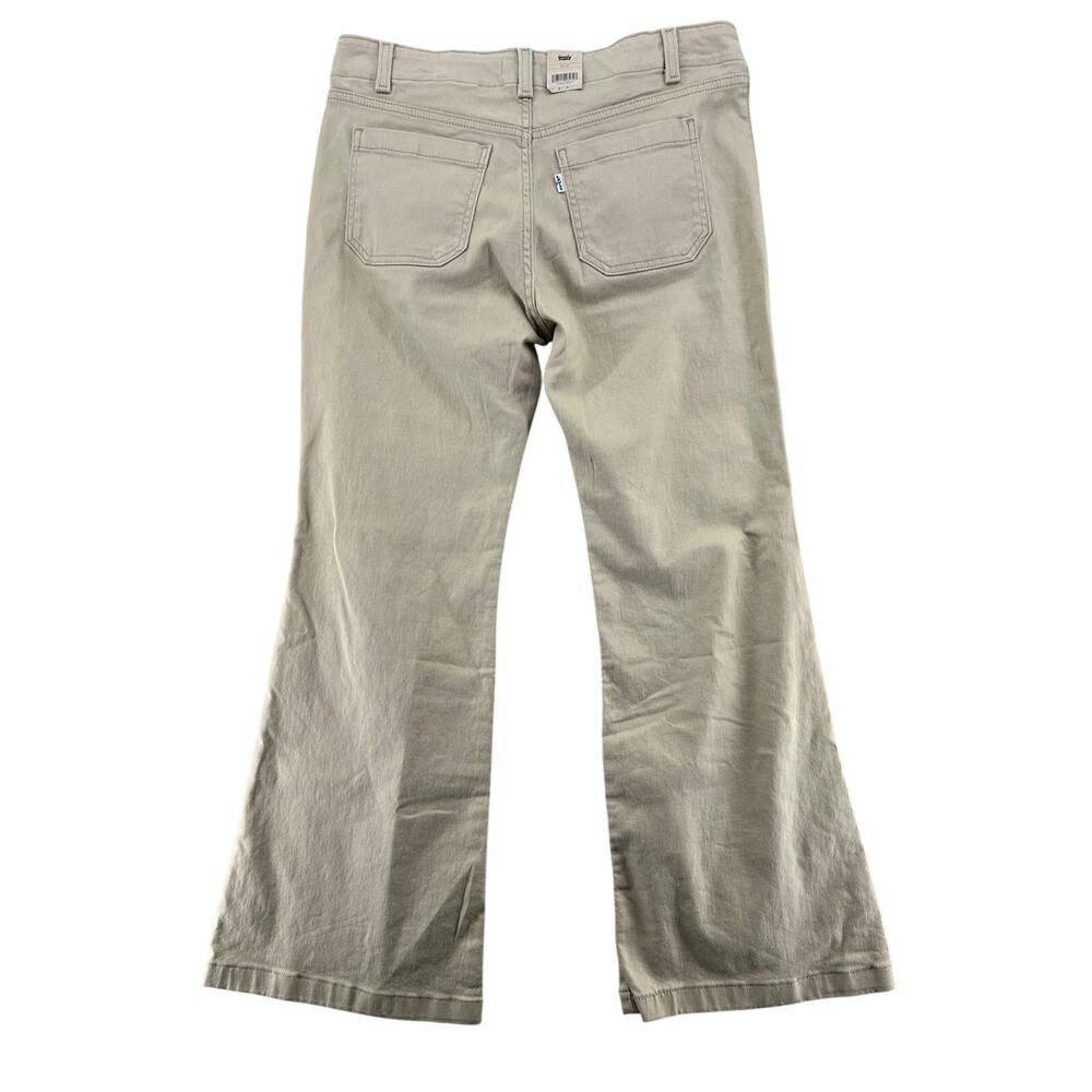Levi’s Superlow Flare Jeans Womens 31 Beige Low Rise Y2K 2000s NWT - Picture 3 of 5